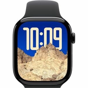 Apple Watch Series 10 Smart Watch - 46 mm Case Height - 39 mm Case Width - Jet Noir Case Color - Noir Band Color - Alumini