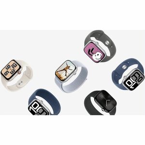 Apple Watch SE 智能手表 - 44 毫米 Case Height - 38 毫米 Case Width - 星光色 Case Color - 星光色 Band Color - 铝 Case Material - 无线局域网 - 光