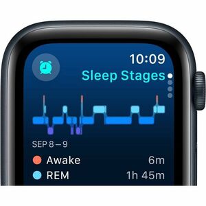 Apple Watch SE Smartwatch - 40 mm Case Height - 34 mm Case Width - Mitternacht Case Color - Mitternacht Band Color - Alumi