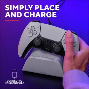 Trust Dock Cradle für Spielkonsole, Spielecontroller - Ladefunktion - Weiß