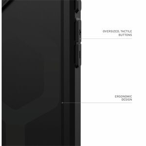 Urban Armor Gear Essential Armor iPhone 16 Plus Case - Black - For Apple iPhone 16 Plus Smartphone - Hex Pattern - Black -