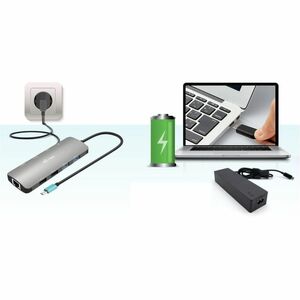 i-tec USB Type C Docking Station for Smartphone, Notebook, Tablet, Monitor - Charging Capability - 100 W Power Supply - 2 