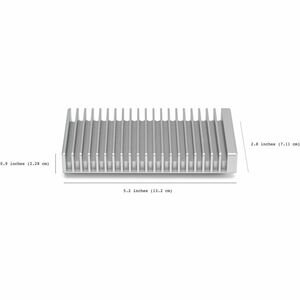 OWC Express 1M2 2 TB Portable Rugged Solid State Drive - M.2 External - PCI Express NVMe (PCI Express NVMe 4.0) - Silver -