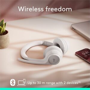 HEADSET ZONE 300 LOGITECH OFF WHITE BT