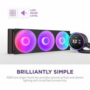 NZXT Kraken Elite 360 RGB RL-KR36E-B2 1 Cooling Fan/Radiator/Pump - CPU, Processor - 127.63m³/h Maximum Airflow - 2400 rpm