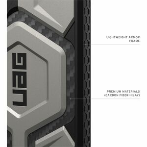 Urban Armor Gear Monarch Pro Case for Samsung Galaxy S25 Ultra Smartphone - Titanium