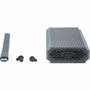 Digitus DA-71158 Laufwerksgehäuse M.2, PCI Express NVMe - USB4 Host Interface Extern - Grau - 1 x SSD unterstützt - 8 TB T