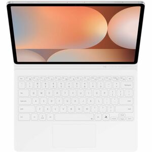 Samsung Keyboard/Cover Case (Book Fold) Samsung Galaxy Tab S9+, Galaxy Tab S9 FE+, Galaxy Tab S10+ Tablet - White - 286 mm