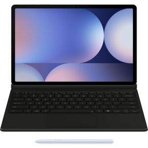 Samsung Keyboard/Cover Case (Book Fold) Samsung Galaxy Tab S9+, Galaxy Tab S9 FE+, Galaxy Tab S10+ Tablet - Black - 286 mm