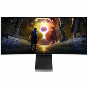 Samsung Odyssey OLED G8 S34DG856SN 34" Class UW-QHD Curved Screen Gaming OLED Monitor - 21:9 - Silver, Black - 34" Viewabl