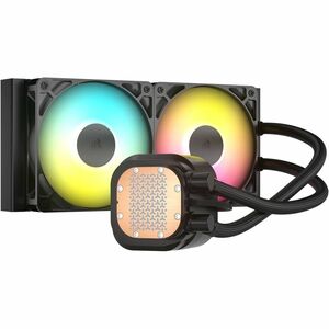 Corsair NAUTILUS 240 RS ARGB Liquid CPU Cooler - 2 x Fan(s) - 72.80 CFM Maximum Airflow - 2100 rpm - Liquid Cooler Cooler 
