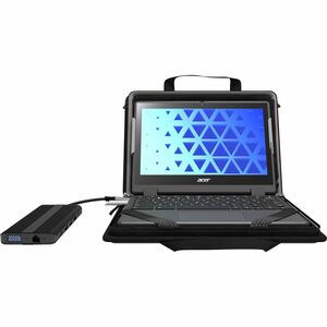MAXCases Explorer 5 Work-In - Notebook carrying case - with pocket - 14" - black