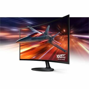 Monitor LED Samsung Essential S3 S27D360GAL 27" (68.6cm) Class Full HD Pantalla curva - 16:9 - Negro - 27" (68.6cm) Viewab