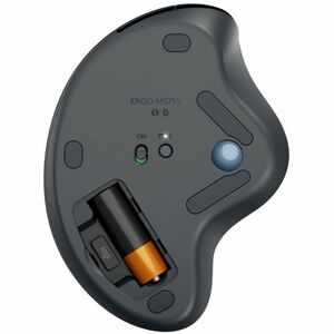 Logitech ERGO M575S Trackball - Optical - Wireless - 32.81 ft - Bluetooth/Radio Frequency - 2.40 GHz - Blue, Graphite - US