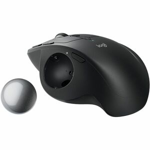 Logitech MX Ergo S Trackball - Optical - Wireless - 32.81 ft - Bluetooth - Rechargeable - Graphite - USB Type A - 2048 dpi