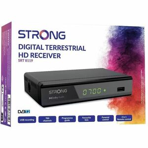 Strong Display - USB - Scart - HDMI - Dolby Audio - HEVC advance - epg - Parental Control  - Remote Control 2 in 1