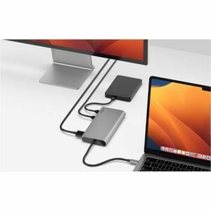 Belkin Connect Universal USB-C 8-in-1 Dual Display Core Hub- Space Gray