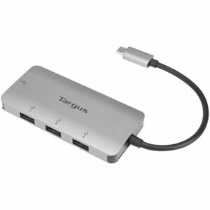 Targus ACH226BT Concentrador USB - USB 3.0 Typo C - 5GB/s - Mouse, Teclado, Disco Duro, Unidad flash - Externo - Plata - 4
