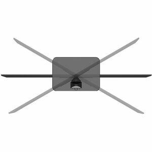 Neomounts Height Adjustable TV Stand - 58.4 cm (23") to 109.2 cm (43") Screen Support - 40 kg Load Capacity - 51.2 cm Heig