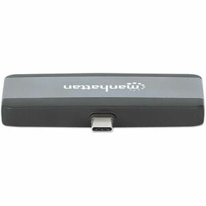 Manhattan USB Tipo C Base de conexión para Portátil, Computadora de escritorio, Monitor, Smartphone, Disco Duro, Altavoz, 
