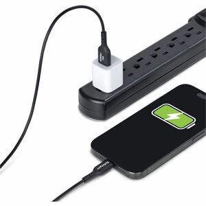 StarTech.com 2m (6.6ft) USB-A to USB-C Charging Cable, Charge & Sync, 3A, USB 2.0, TPE Jacket - Black USB Charging Cord - 