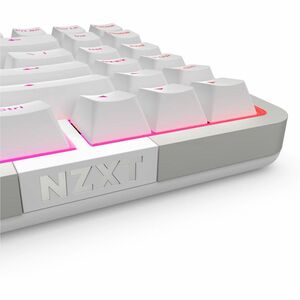 NZXT Function Elite MiniTKL KB-101NW-US Gaming Keyboard - Cable Connectivity - USB Interface - RGB LED - English (US) - Ma