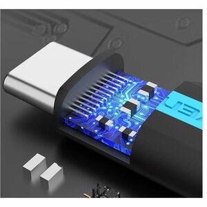 Vention CDXB0 Data Transfer Adapter - 1 x USB 2.0 Type C - Male - 1 x Micro USB 2.0 Type B - Female - Black