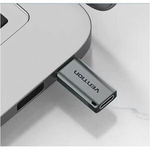 Vention CDPH0 Data Transfer Adapter - 1 x USB 3.0 Type A - Male - 1 x USB 3.1 (Gen 1) Type C - Female - Nickel Connector -