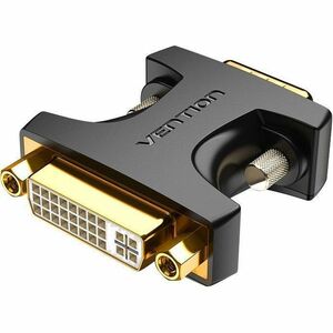 Vention DDDB0 Video Adapter - 1 x VGA - Male - 1 x 29 pin DVI Digital Video - Female - Gold Contact - Black