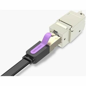 Vention VDD-B04-H Network Connector - 1 x RJ-45 Network - Female - Shielding - Grey