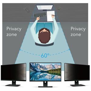V7 ScreenSentry PS23W9AM Anti-glare Privacy Screen Filter - TAA Compliant - For 58.4 cm (23") Widescreen LCD Monitor, Note