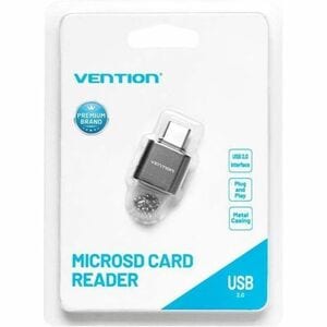 Vention CLM Flash Drive/Flash Card Reader - USB 2.0 Type C - External - 512 GB Flash Drive - 60 MB/s - microSDXC, microSDH