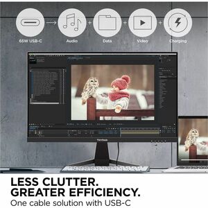 Monitor LED ViewSonic VX2467U 24.0" (61.0cm) Class Full HD - 16:9 - Negro - 23.6" (59.9cm) Viewable - SuperClear IPS - LED