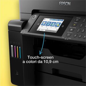 Epson ET-16655 Wired & Wireless EcoTank Inkjet Multifunction Printer - Colour - Black - Copier/Fax/Printer/Scanner - 32 pp