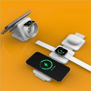 j5create JUPW3215W-N Induction Charger - White - 1 - For iPhone, Qi-enabled Device - Qi2 Certified, Magnetic, Fast Chargin