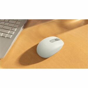 Logitech M196 Mouse - Optical - Wireless - 32.81 ft - Bluetooth - Raw White - 1000 dpi - Scroll Wheel - Small/Medium Hand/