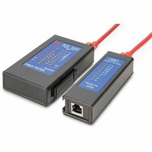 Digitus Kabeltester - LED - PoE-Test, Netzwerkprüfung, Kabeltests - 1 x PoE Ports - 1 x Netzwerk (RJ-45) - Netzwerk (RJ-11)