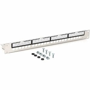Digitus 24 Anschluss/AnschlüssePatch Panel - Schwarz - 1U Hoch - Rackmount, Schrankmontierbar