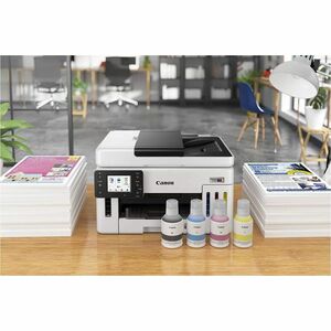 Canon GX6120 Wired & Wireless MegaTank Inkjet Multifunction Printer - Color - Copier/Printer/Scanner - 1200 x 600 dpi Prin
