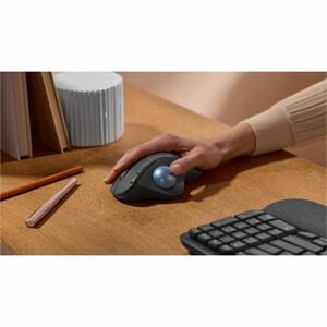 Logitech ERGO M575S Trackball - Bluetooth/Radio Frequency - USB Type A - Optical - 5 Button(s) - 3 Programmable Button(s) 
