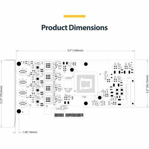 StarTech.com 4-Port USB Type-C PCIe Card, USB 3.2 10Gbps, USB-C PCI Express Expansion Card, 4x Independent USB Controllers