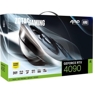 Zotac NVIDIA GeForce RTX 4090 Graphic Card - 24 GB GDDR6X - 2.58 GHz Boost Clock - 384 bit Bus Width - PCI Express 4.0 x16