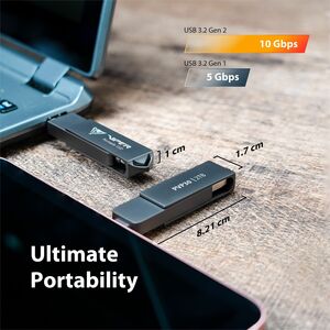 VIPER PVP30 1 TB Portable Solid State Drive - External - MacBook Device Supported - USB 3.2 (Gen 2) - 3 Year Warranty Card