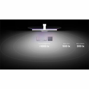 BenQ ScreenBar Pro Monitorlicht - Silber - 8,50 W - An Monitor montierbar, Tischaufstellung - LED Glühbirne - Aluminiumleg