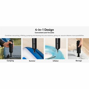 Aspirapolvere portatile Baseus A3 Lite senza filo - Nero - Strumento per fessure - 500 - Batteria - Batteria ricaricabile 