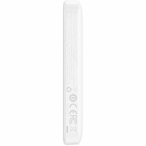 Power Bank Baseus - Bianco - Per iPhone - 6000 mAh - 1 x USB - Bianco