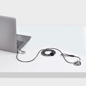 StarTech.com Slim Cable Lock For Notebook, Docking Station, Monitor, Printer, Projector - 2.01 m Cable - Resettable - 4-di