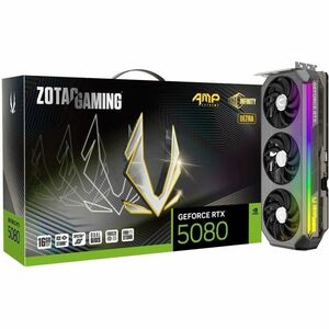Zotac NVIDIA GeForce RTX 5080 Grafikkarte - 16 GB - 7680 x 4320 - 2,73 GHz Core - 256 Bit Busbreite - PCI Express 5.0 x16 