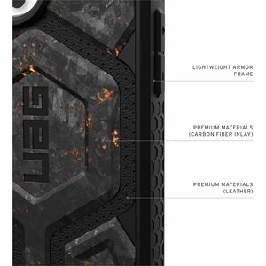 Urban Armor Gear Monarch Pro Rugged Case for Apple iPhone 16 Pro Max Smartphone - Forged Carbon with Copper - Shock Resist