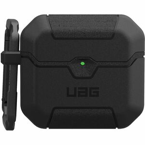 Urban Armor Gear Scout Rugged Charging Case Apple AirPods 4 - Black - Shock Absorbing, Drop Resistant, Anti-slip, Impact R